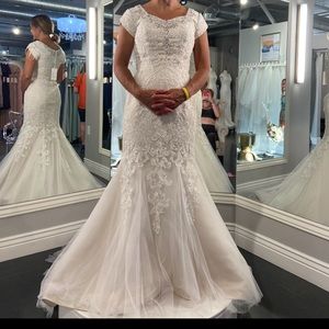 Wedding Dress (champagne) size 10